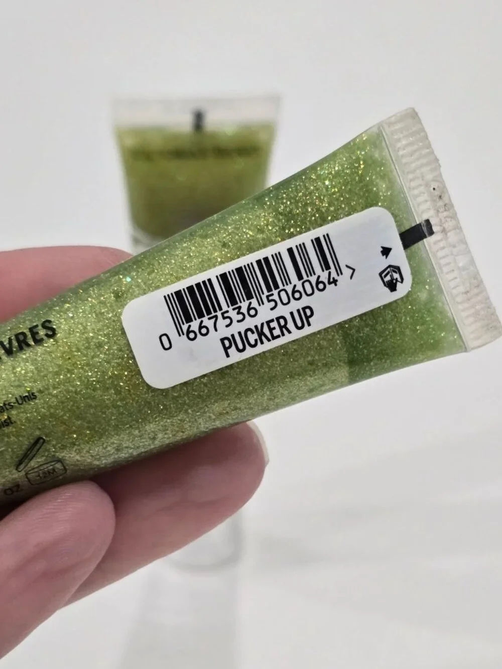 Victoria’s Secret ✦ Beauty Rush Flavored Gloss Pucker Up ✦ Green Glitter 0.46oz